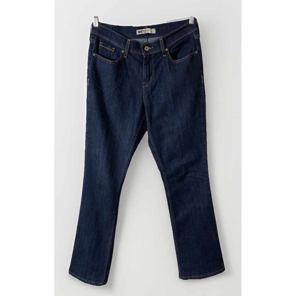 Levi's 515 Boot Cut Dark Wash Flap Pocket Jeans Women's Size 6M 30x31 Stretch
